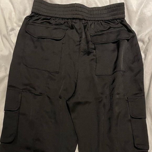 Silky Black Jogger pants - Picture 1 of 6